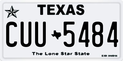 TX license plate CUU5484