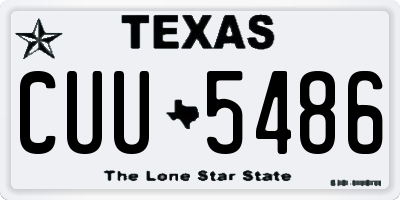 TX license plate CUU5486