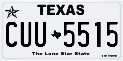 TX license plate CUU5515