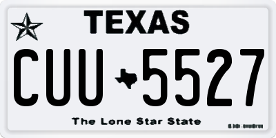 TX license plate CUU5527