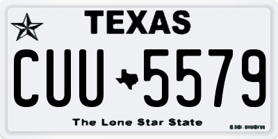 TX license plate CUU5579