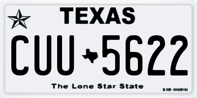 TX license plate CUU5622
