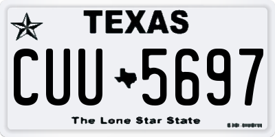 TX license plate CUU5697