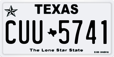 TX license plate CUU5741