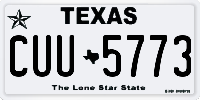 TX license plate CUU5773