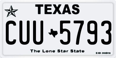 TX license plate CUU5793