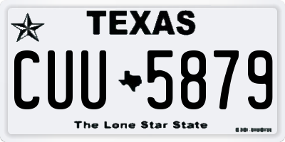 TX license plate CUU5879