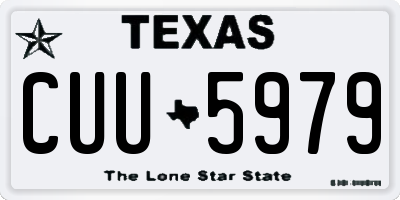 TX license plate CUU5979