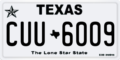 TX license plate CUU6009