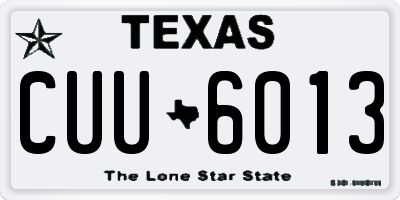 TX license plate CUU6013