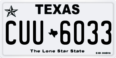 TX license plate CUU6033