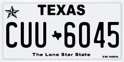 TX license plate CUU6045