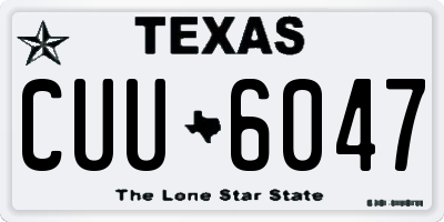 TX license plate CUU6047