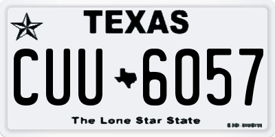 TX license plate CUU6057