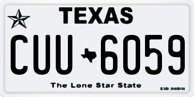 TX license plate CUU6059