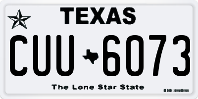 TX license plate CUU6073