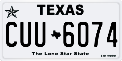 TX license plate CUU6074