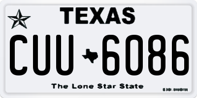 TX license plate CUU6086