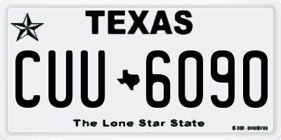TX license plate CUU6090