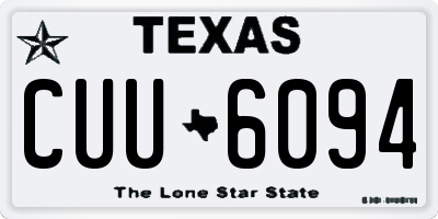 TX license plate CUU6094