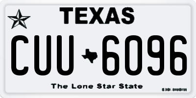 TX license plate CUU6096