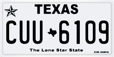 TX license plate CUU6109