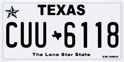 TX license plate CUU6118