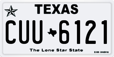 TX license plate CUU6121
