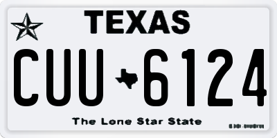 TX license plate CUU6124