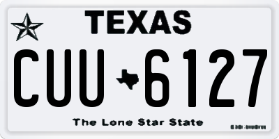 TX license plate CUU6127