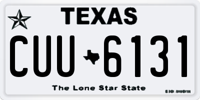 TX license plate CUU6131