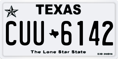 TX license plate CUU6142