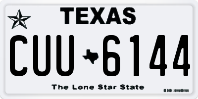 TX license plate CUU6144