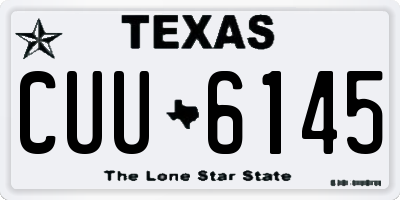 TX license plate CUU6145