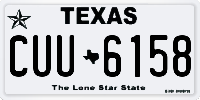 TX license plate CUU6158