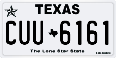 TX license plate CUU6161