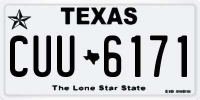 TX license plate CUU6171