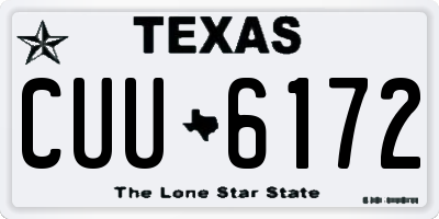 TX license plate CUU6172