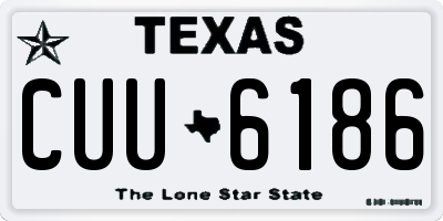 TX license plate CUU6186