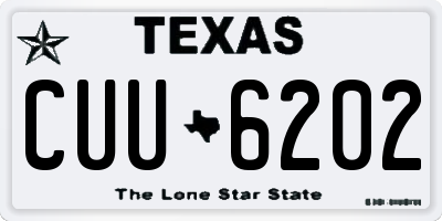 TX license plate CUU6202