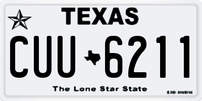 TX license plate CUU6211