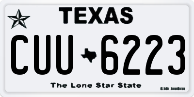 TX license plate CUU6223