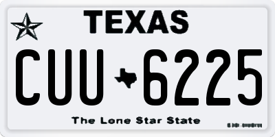 TX license plate CUU6225
