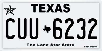 TX license plate CUU6232