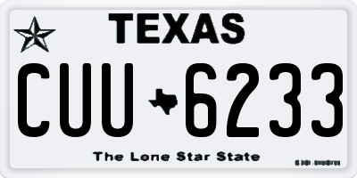 TX license plate CUU6233