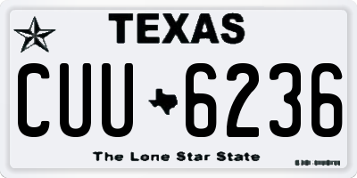 TX license plate CUU6236