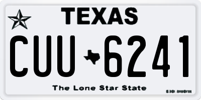 TX license plate CUU6241