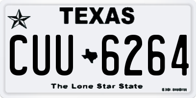 TX license plate CUU6264