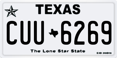 TX license plate CUU6269