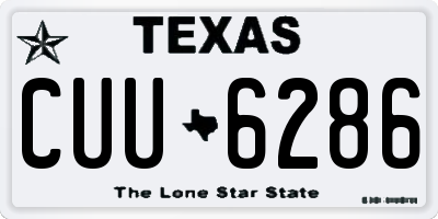 TX license plate CUU6286